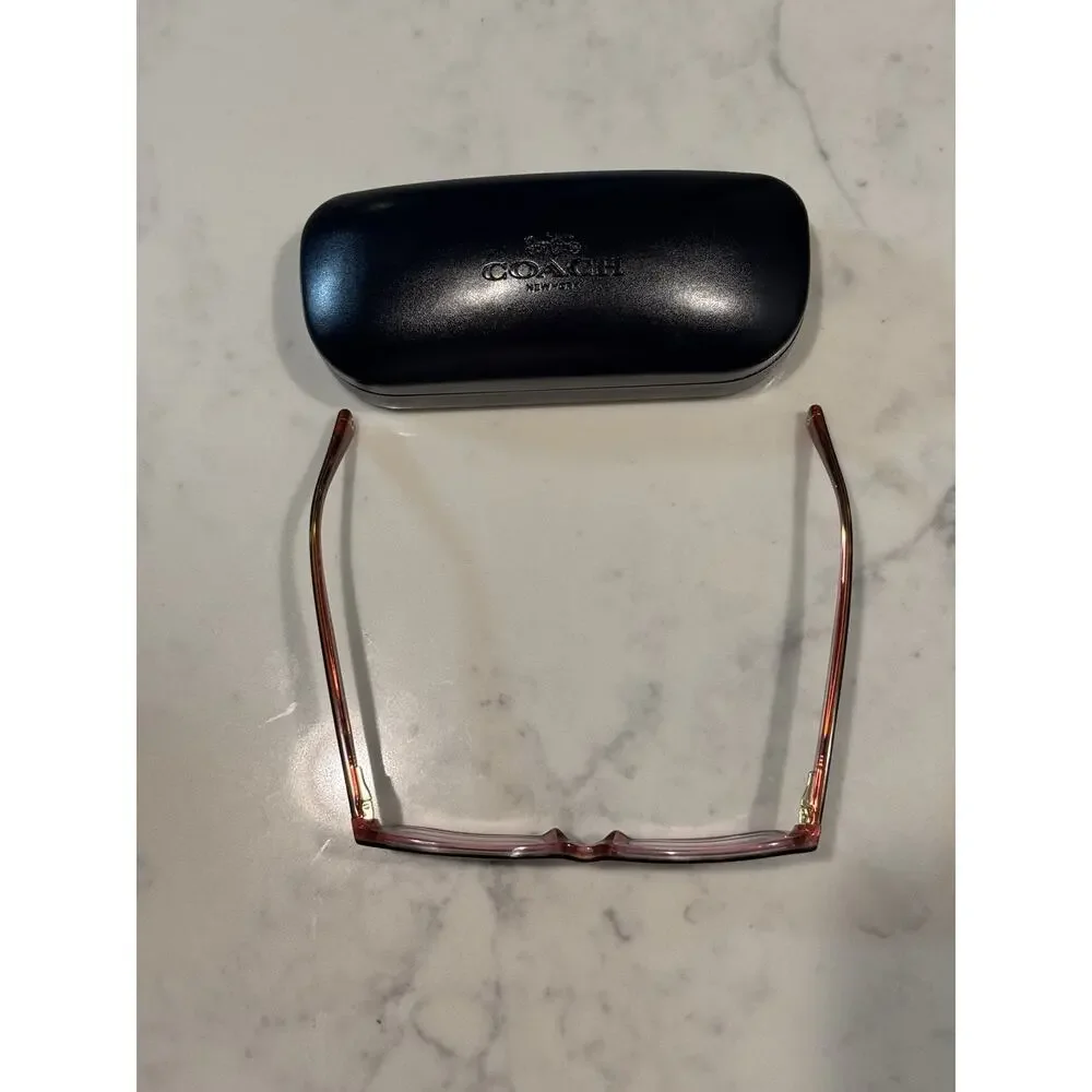 COACH HC6040 Brooklyn 5115 Tortoise/Pink Eyeglasses Frames And Case